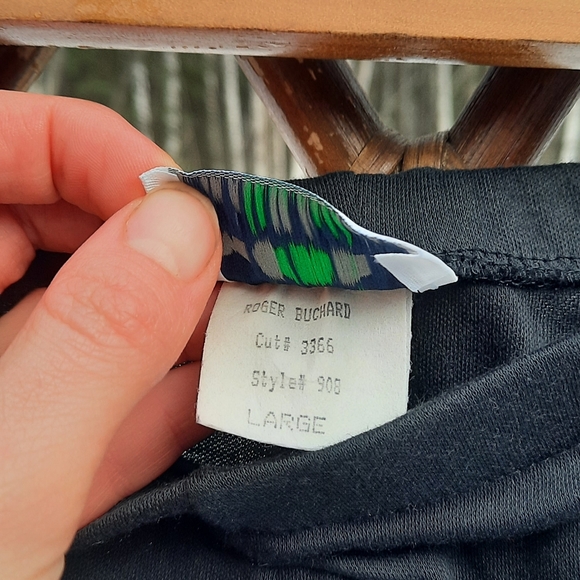 🆕️ Vintage 80s More by Roger Buchard black Skirt Set - Picture 9 of 16